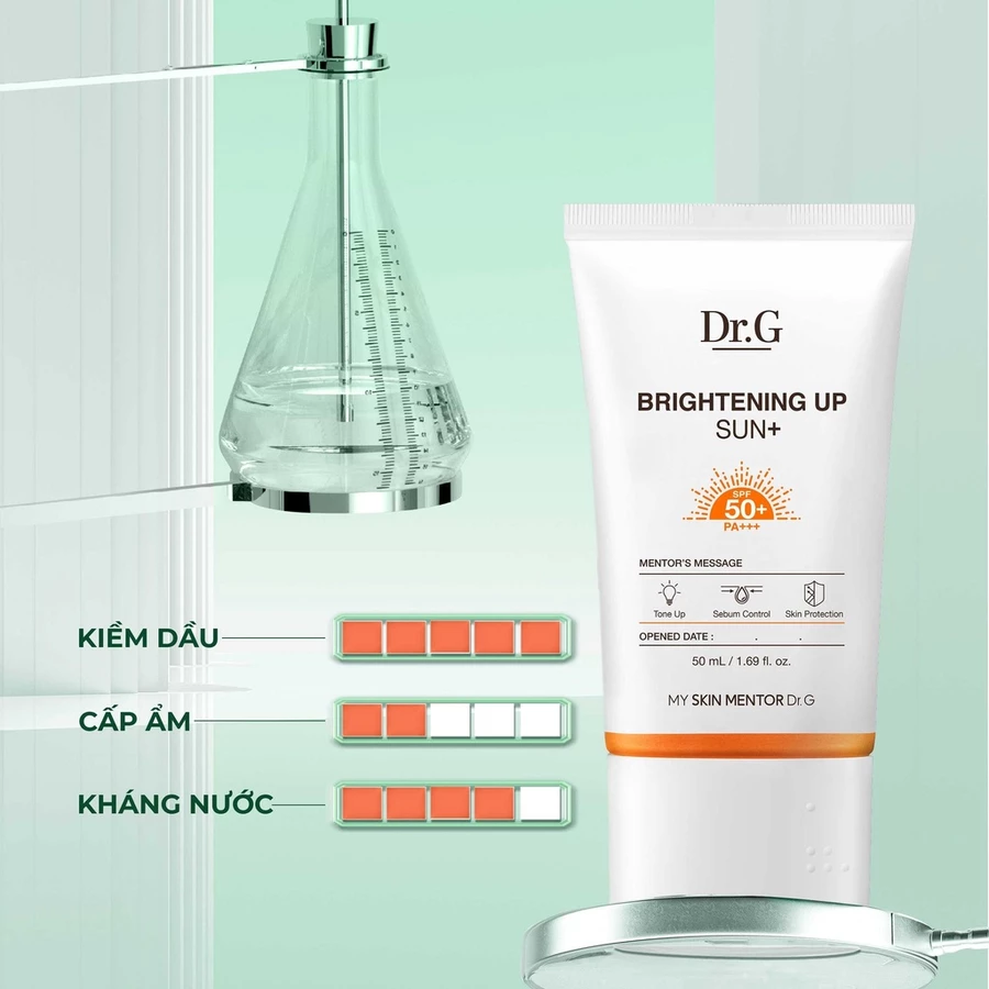 Kem chống nắng DR.G Brightening Up Sun+ SPF50+ PA++++ nâng tông, bảo vệ da 50ml - Ảnh 2