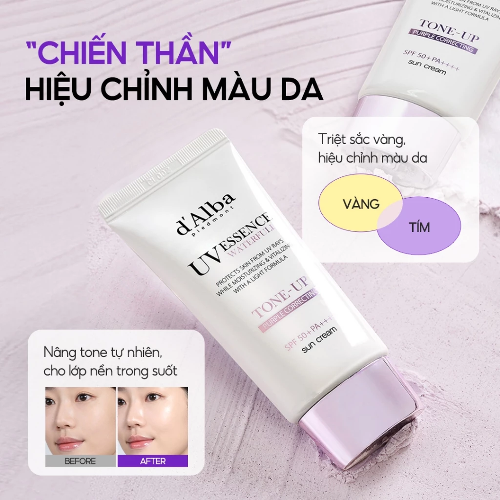 Kem chống nắng d'Alba Waterfull Essence Sun Cream SPF50+ PA++++ dưỡng ẩm, bảo vệ da 50ml - Ảnh 2