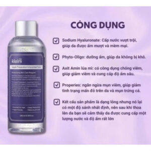 Alternative view of Nước Hoa Hồng Klairs Không Mùi Cấp Ẩm Klairs Supple Preparation Unscented Toner 180ml
