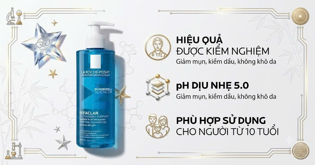 sữa rửa mặt trị mụn mờ thâm