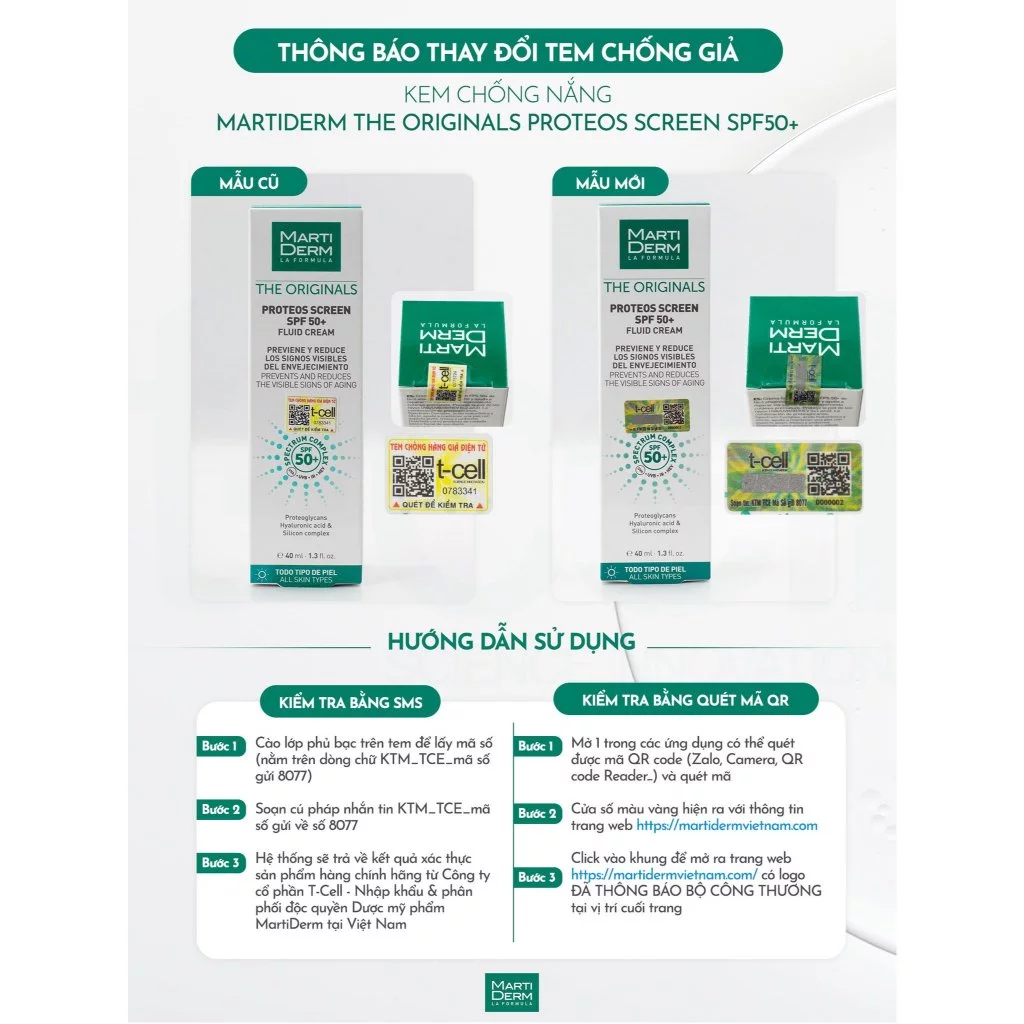 Kem chống nắng MartiDerm The Originals Proteos Screen SPF50+ Fluid Cream bảo vệ da, chống lão hóa 40ml - Ảnh 5