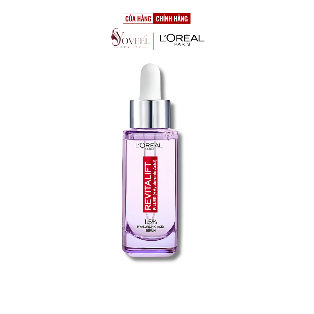 Serum dưỡng cấp ẩm tức thì, giúp làm giảm nếp nhăn & căng mướt da L'Oreal Paris Revitalift 1.5% Hyaluronic Acid 30ml