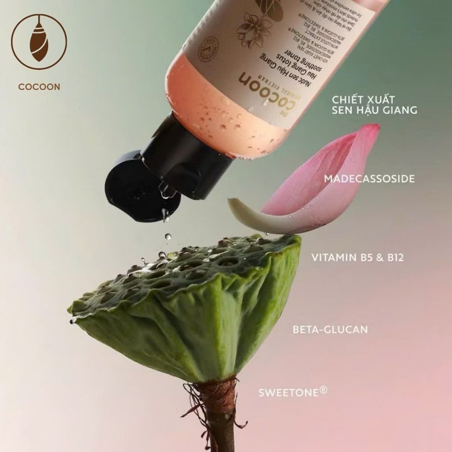 Toner Cocoon Nước Sen Hậu Giang - Chính hãng 100% - Ảnh 5