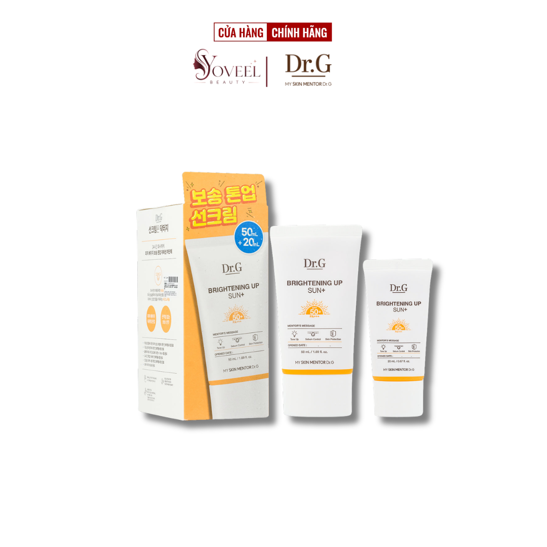 Kem chống nắng DR.G Brightening Up Sun+ SPF50+ PA++++ nâng tông, bảo vệ da 50ml