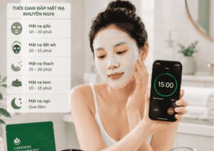 Đắp mặt nạ xong có cần rửa mặt không, đúng thời gian