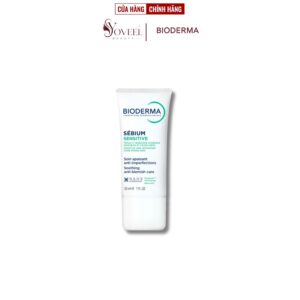Kem dưỡng ẩm phục hồi Bioderma Sebium Sensitive 30ml - Giảm mụn sưng đỏ, tăng đề kháng da