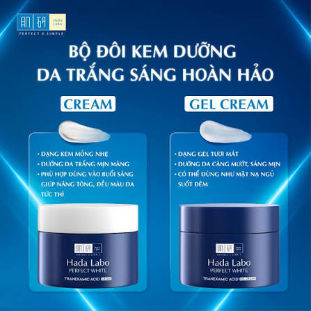 Kem dưỡng trắng Hada Labo Perfect White Tranexamic Acid Cream 50g - Ảnh 5