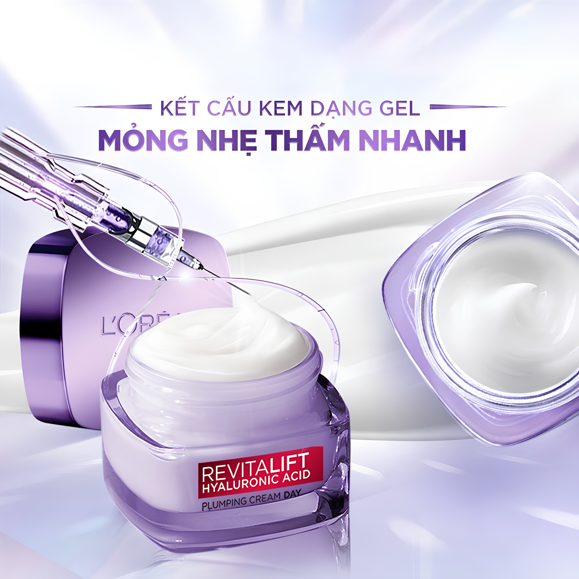 Kem dưỡng siêu cấp ẩm, giúp làm căng mượt da và giảm nếp nhăn L'Oreal Paris Revitalift 1.5% Hyaluronic Acid 50ml - Ảnh 5
