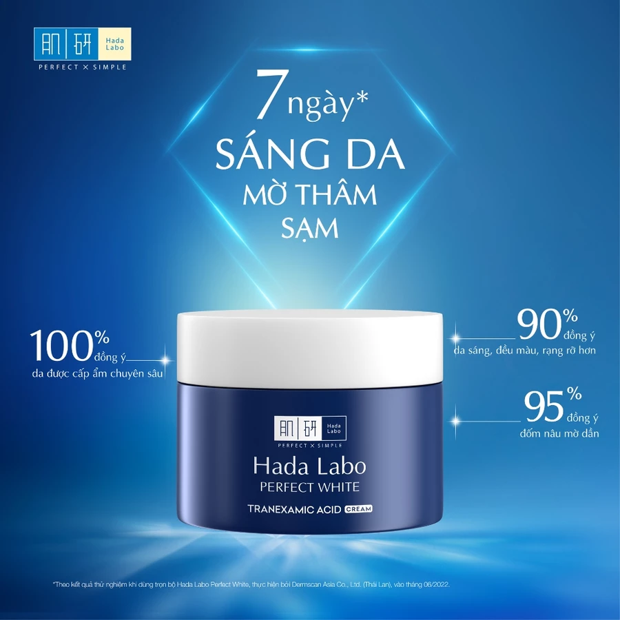 Kem dưỡng trắng Hada Labo Perfect White Tranexamic Acid Cream 50g - Ảnh 4
